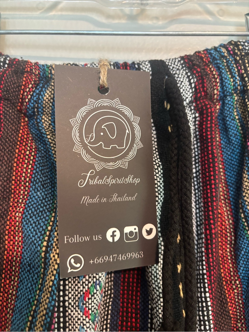 Tribal Spirit Shop Boho Stripe Drawstring Pants - Multicolor - Picture 2 of 8